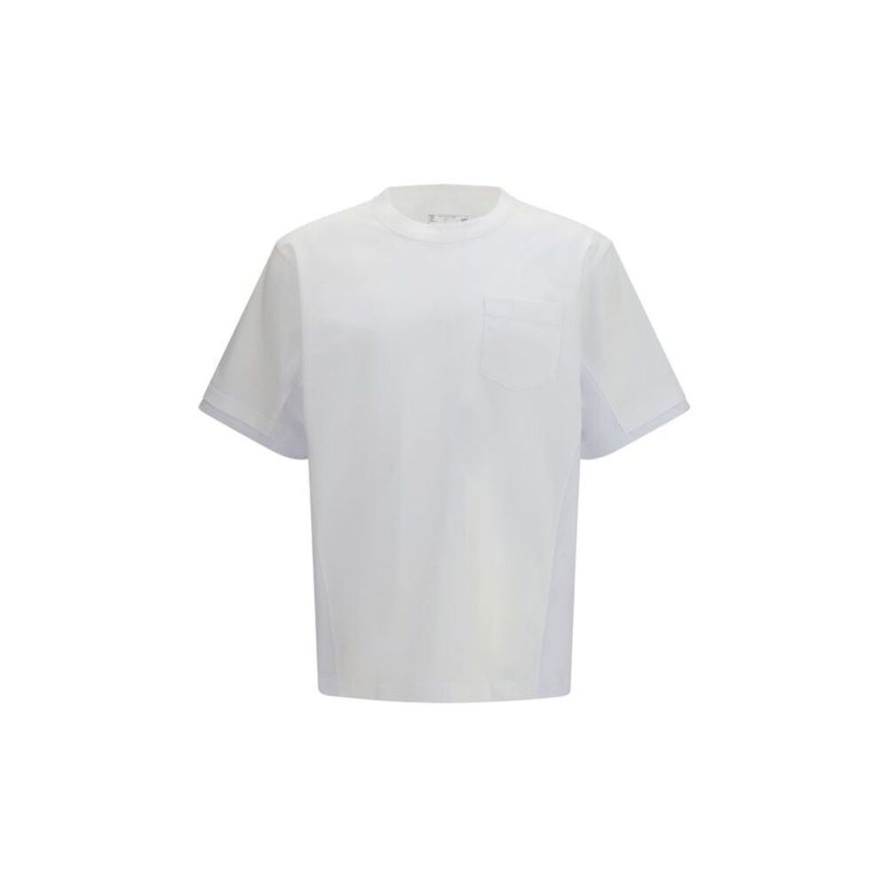 Sacai White Cotton Men's T-Shirt